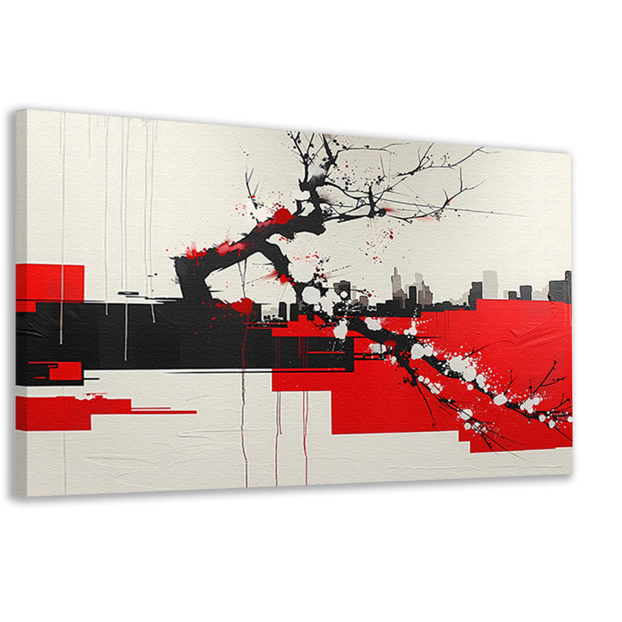 Nachtelijke bloesemboom canvas