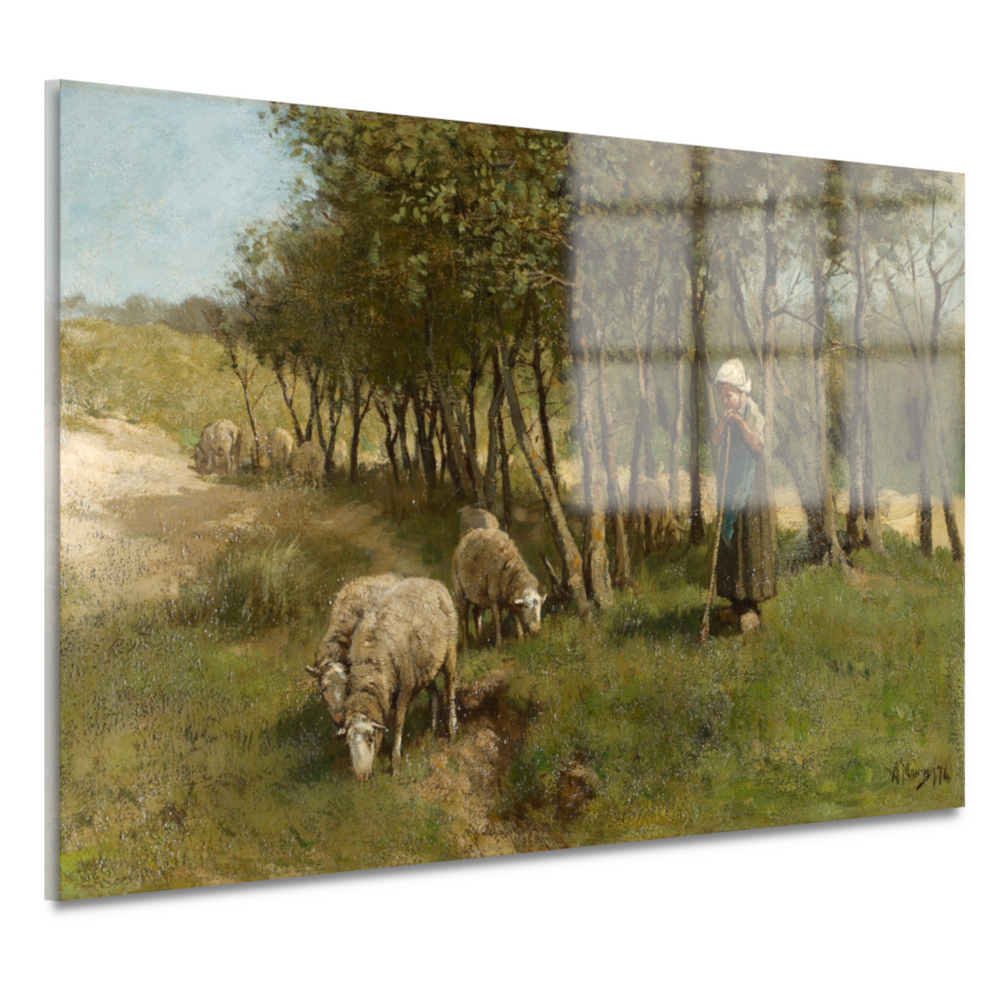 Schaap in Dekkersduin - Anton Mauve acrylglas