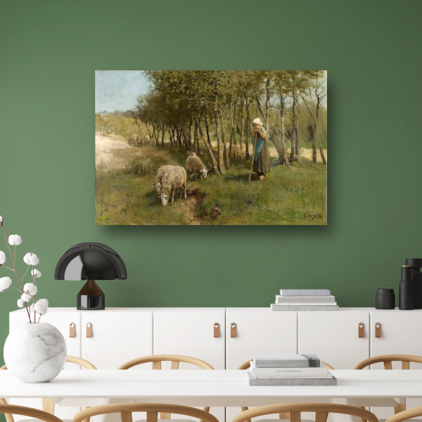 Schaap in Dekkersduin - Anton Mauve poster