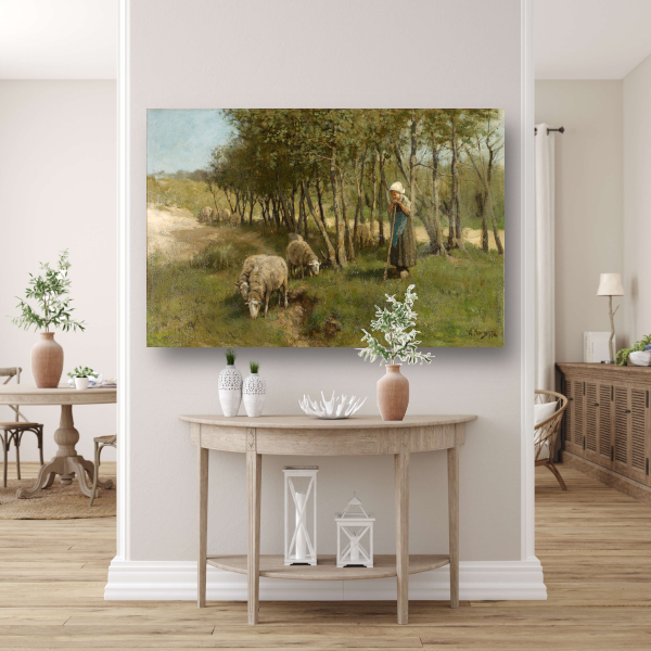 Schaap in Dekkersduin - Anton Mauve poster