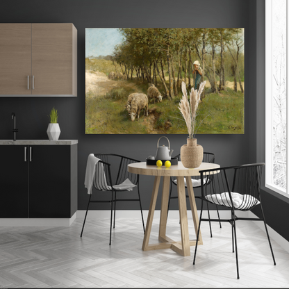 Schaap in Dekkersduin - Anton Mauve poster