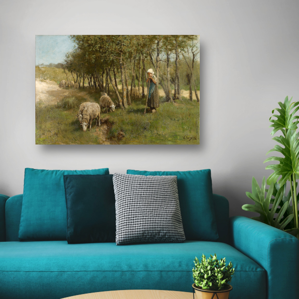 Schaap in Dekkersduin - Anton Mauve poster