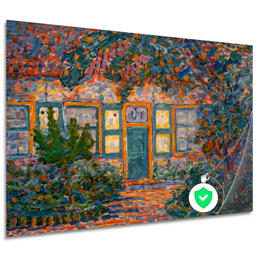Kleine huis in de zon - Piet Mondriaan poster