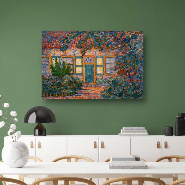 Kleine huis in de zon - Piet Mondriaan poster