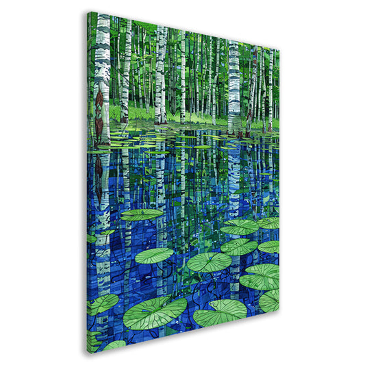 Bos en waterlelies kunst in modern design canvas
