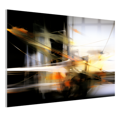 Gouden Schemering in Dynamische Vegen acrylglas