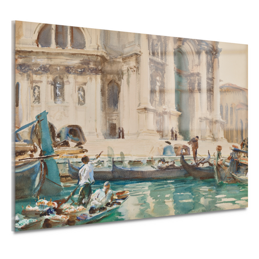 De gevel van La Salute, Venetië - John Singer Sargent acrylglas