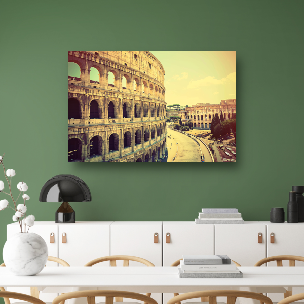 Het Colosseum in Sepia Tinten canvas