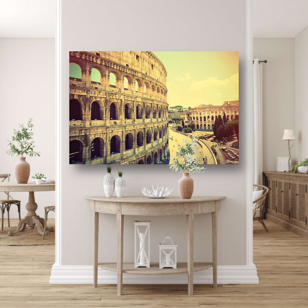 Het Colosseum in Sepia Tinten canvas