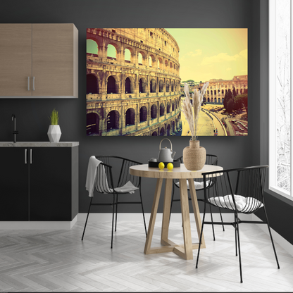 Het Colosseum in Sepia Tinten canvas