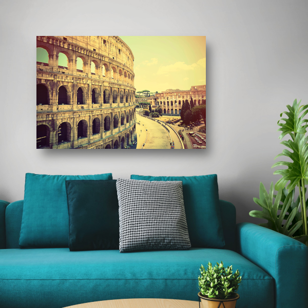 Het Colosseum in Sepia Tinten canvas