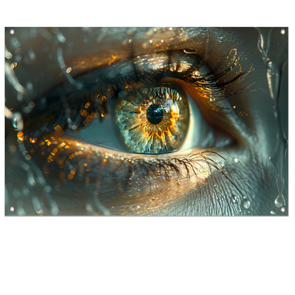 Oog in droom tuinposter
