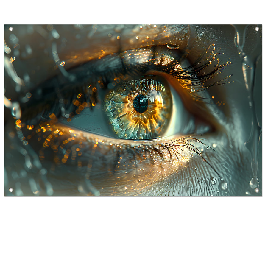 Oog in droom tuinposter