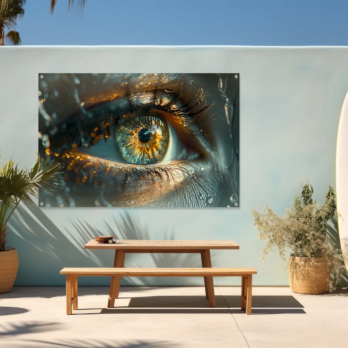 Oog in droom tuinposter