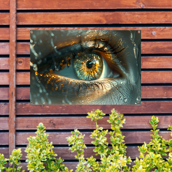 Oog in droom tuinposter