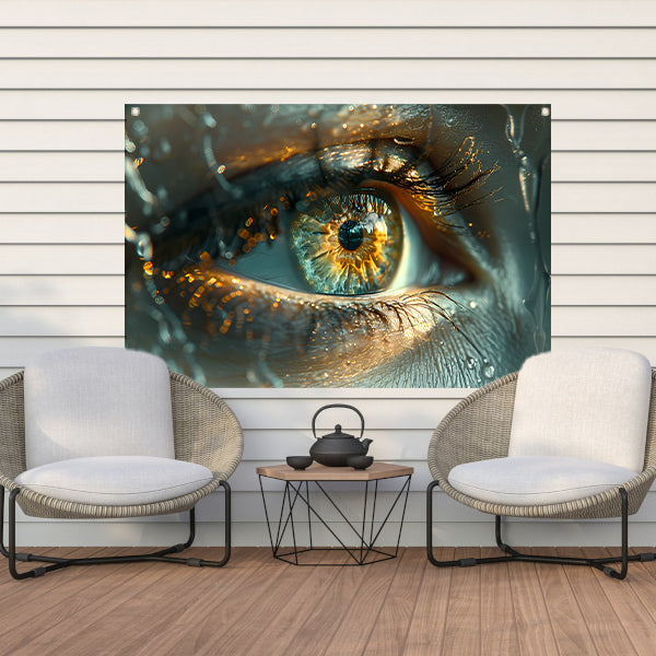 Oog in droom tuinposter