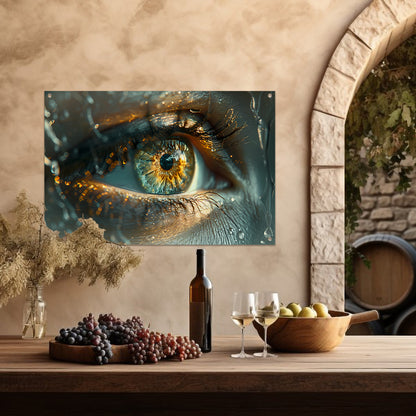Oog in droom tuinposter