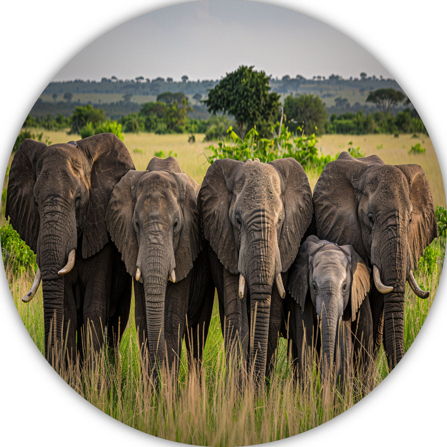 De Stille Kracht van de Natuur aluminium muurcirkel