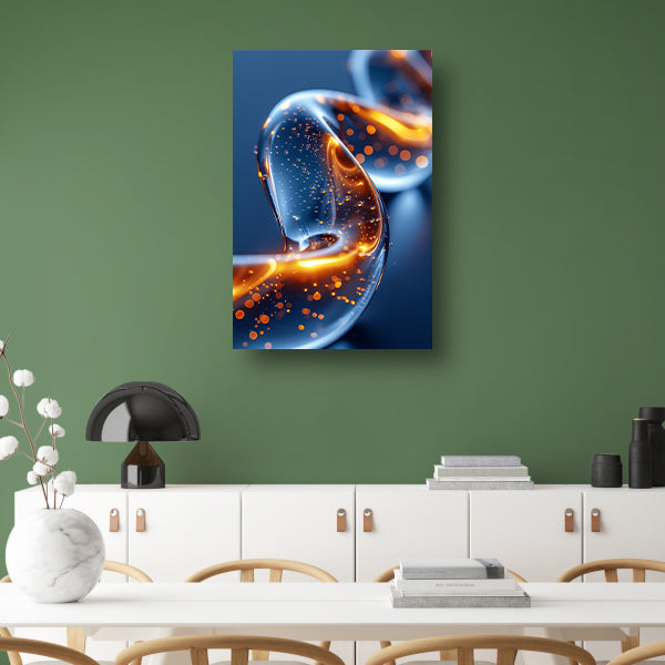 Abstract Lichtspiraal in Beweging canvas