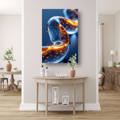Abstract Lichtspiraal in Beweging poster