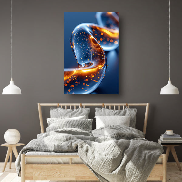 Abstract Lichtspiraal in Beweging canvas