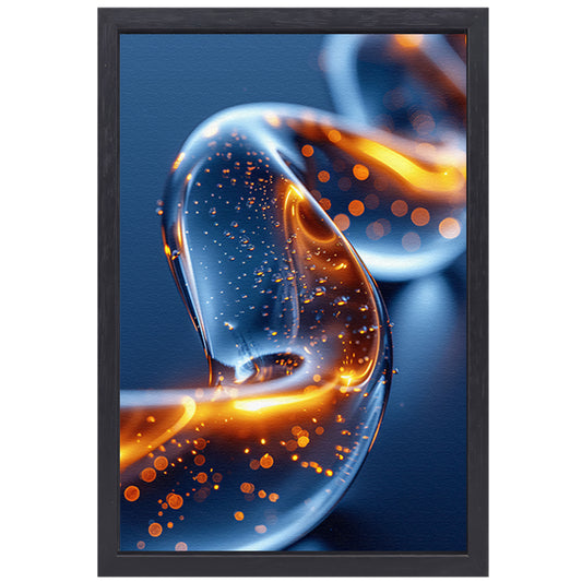 Abstract Lichtspiraal in Beweging canvas met baklijst