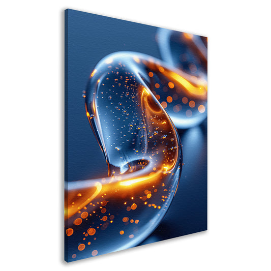 Abstract Lichtspiraal in Beweging canvas