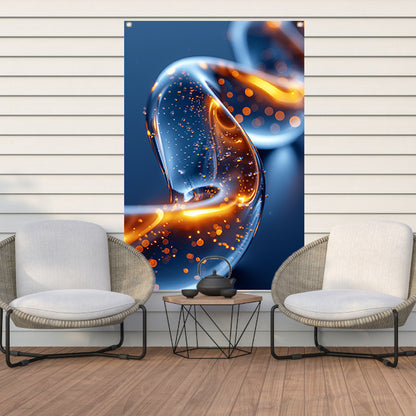 Abstract Lichtspiraal in Beweging tuinposter