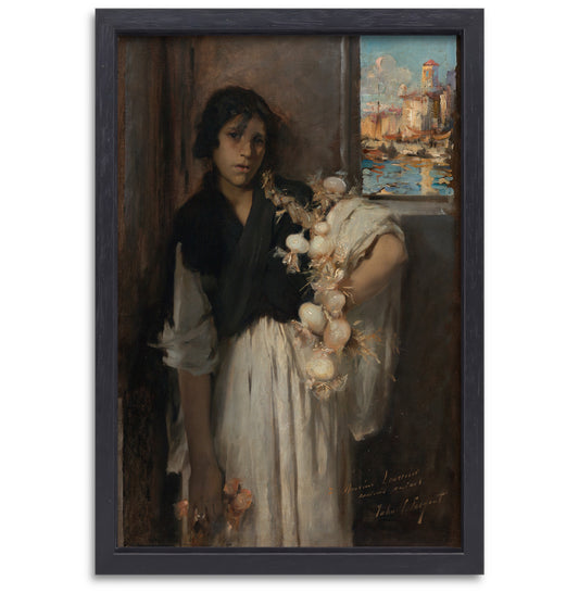 Venetiaanse uienverkoper - John Singer Sargent canvas met baklijst