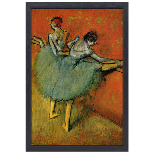 Dansers aan de Barre - Edgar Degas canvas met baklijst