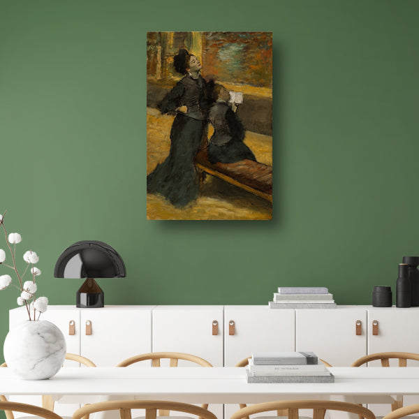 Bezoek aan een museum - Edgar Degas poster