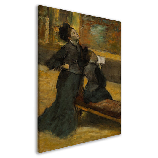 Bezoek aan een museum - Edgar Degas canvas