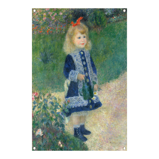 Een meisje met een gieter - Pierre-Auguste Renoir tuinposter