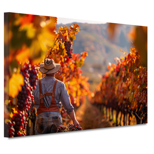 Oogsten Tussen Herfstkleuren canvas