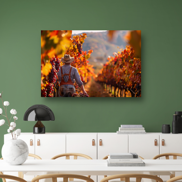 Oogsten Tussen Herfstkleuren canvas