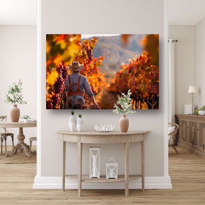 Oogsten Tussen Herfstkleuren canvas