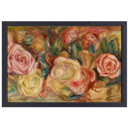 Rozen - Pierre-Auguste Renoir canvas met baklijst
