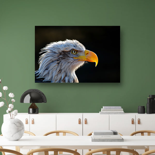 Close-up Amerikaanse Wouw canvas