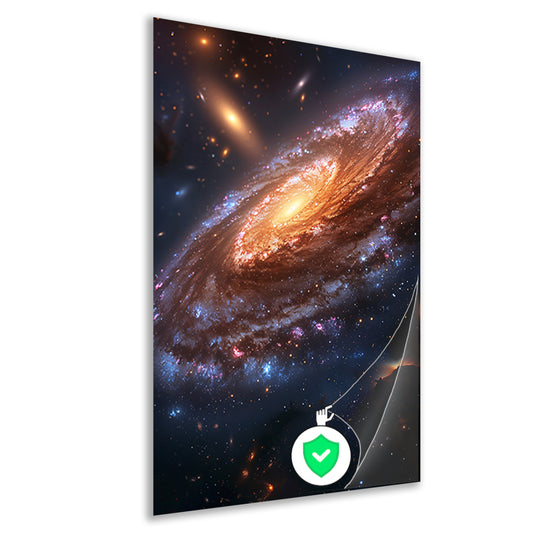 Abstract Melkweg in Kosmische Werveling poster