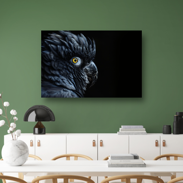 Kaketoe met Penetrerende Gele Ogen poster