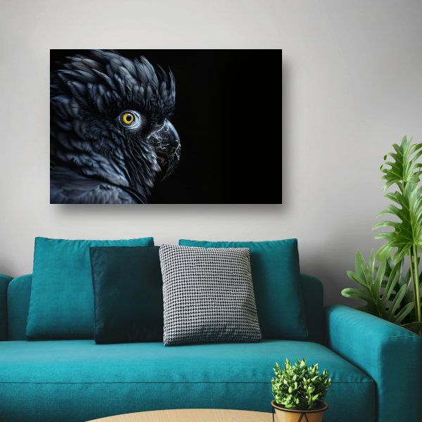 Kaketoe met Penetrerende Gele Ogen poster
