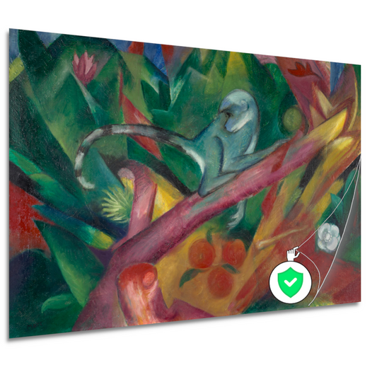 De kleine aap - Franz Marc poster