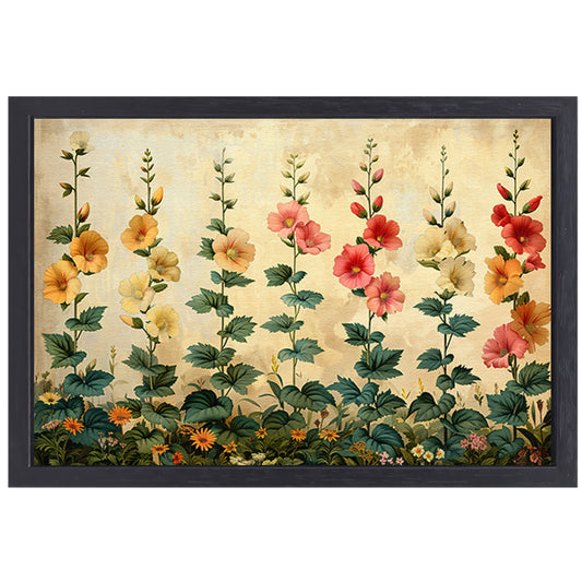 Impressionistische Bloemenpracht canvas met baklijst