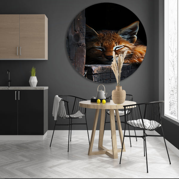 Slapende rode lynx portret forex muurcirkel