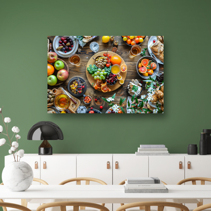 Stilleven met fruit canvas