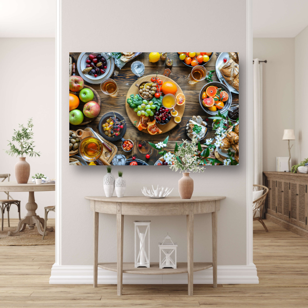 Stilleven met fruit canvas