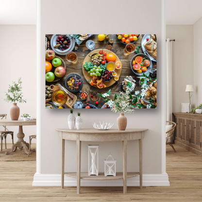 Stilleven met fruit canvas