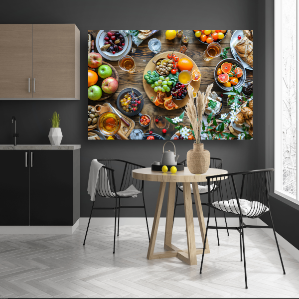 Stilleven met fruit acrylglas