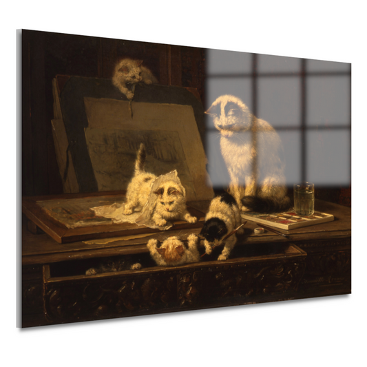 De tekenaars - Henriëtte Ronner-Knip acrylglas