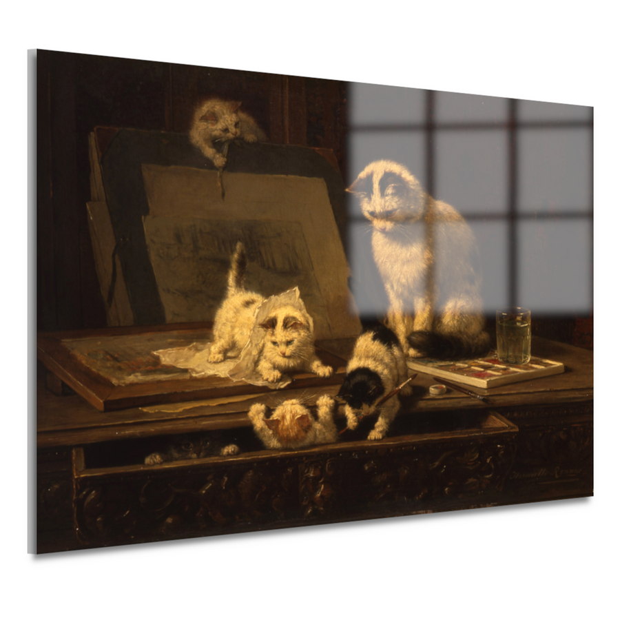 De tekenaars - Henriëtte Ronner-Knip acrylglas